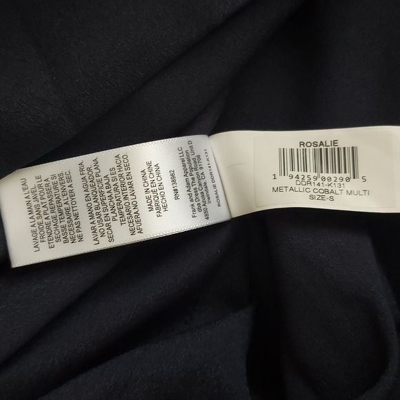 Dress the Population Rosalie Metallic Striped Strapless Dress Size Small NWT - Picture 16 of 16